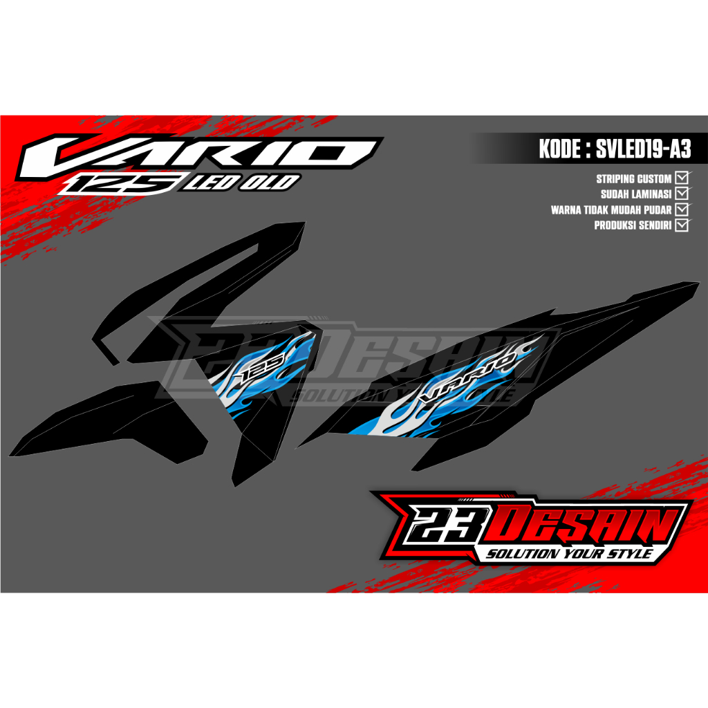 striping vario api striping api fire striping vario 125 led old malaysia striping vario new striping