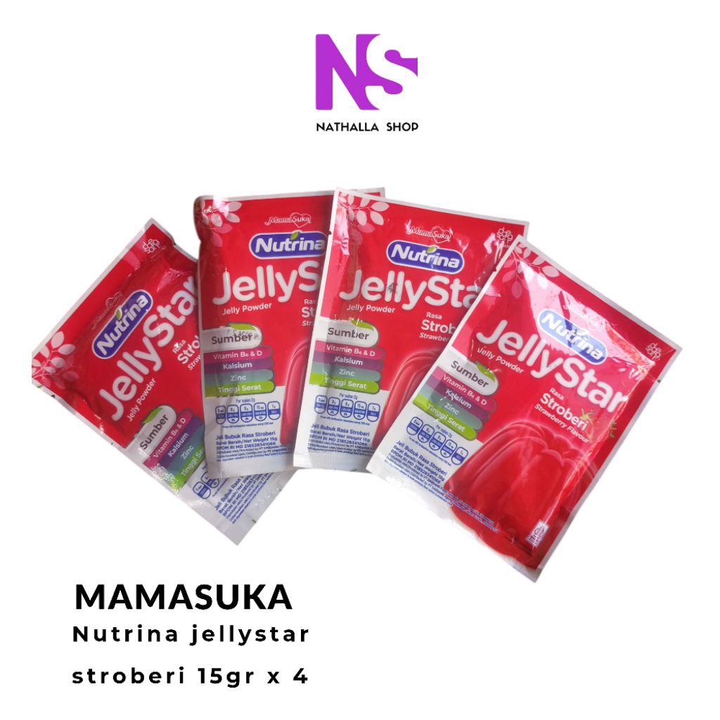 

Nutrina JellyStar rasa STROWBERRY 15 gr x 4 pcs
