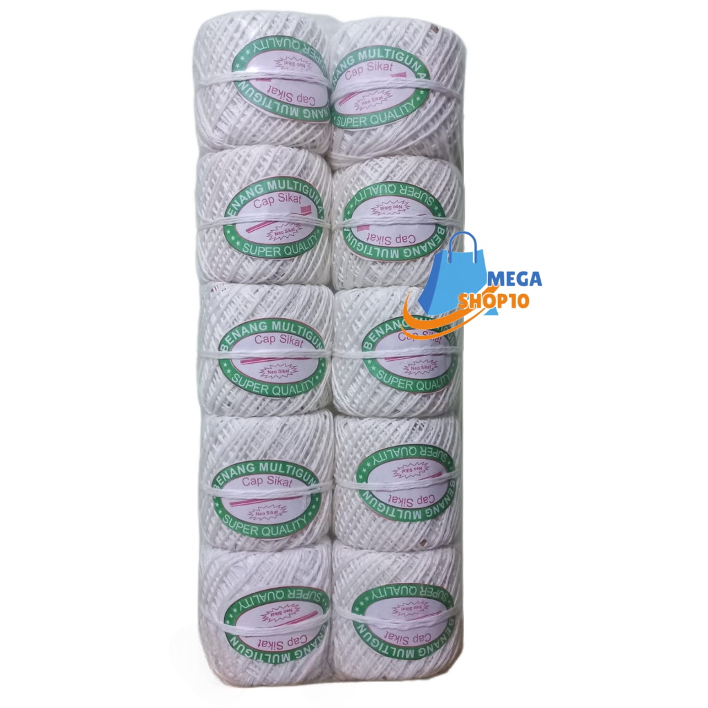 

( Isi 10rol ) Benang kasur Benang serbaguna / Tali bendera