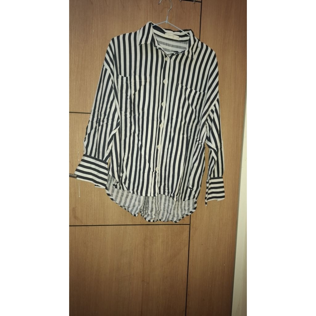 KEMEJA MISSISSIPPI GARIS DARK NAVY