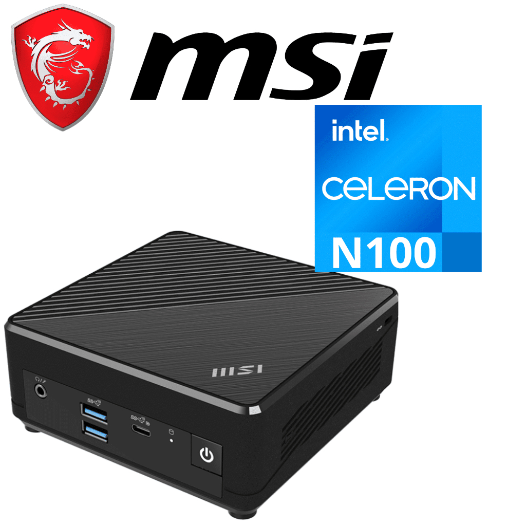 MSI Cubi N ADL S Intel n100 DDR4 M.2 NVMe Barebone