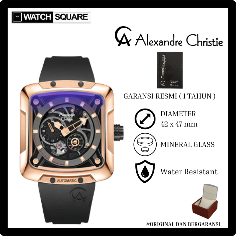 Jam tangan pria Alexandre Christie AC-3030 Automatic