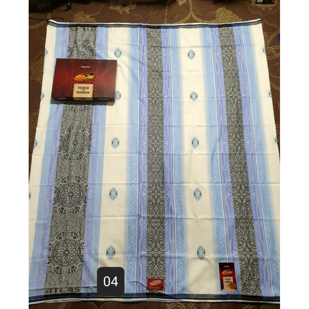 Sarung Atlas Premium Songket Jaguar 790 putih