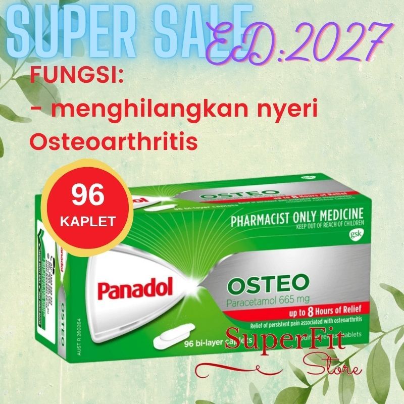 Panadol osteo isi 96 kaplet - Produk Original Australia