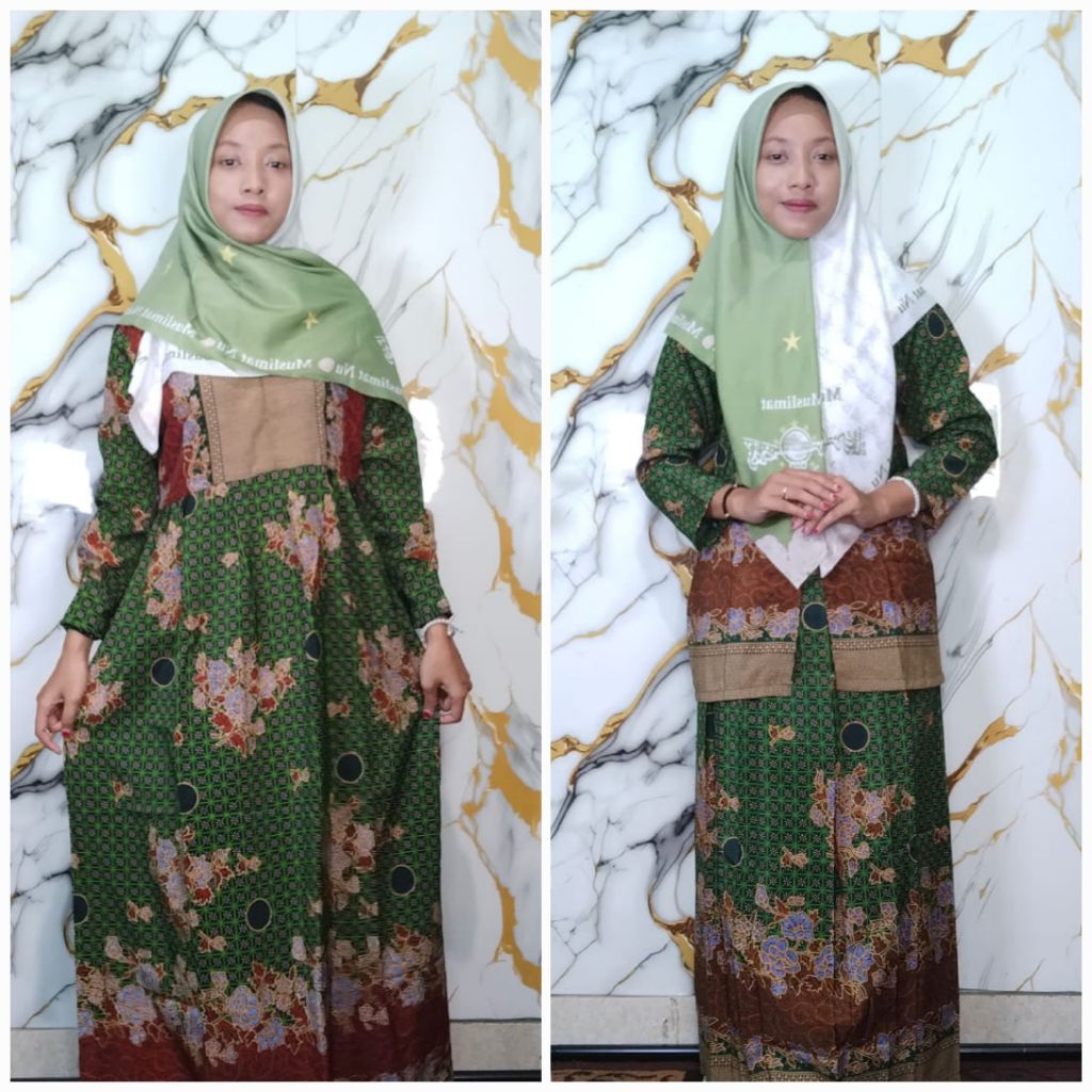 Gamis Muslimat NU SANWOS 0ri by. DK Fashion (bisa request ukuran) // Gamis Seragam Muslimat NU // Ga