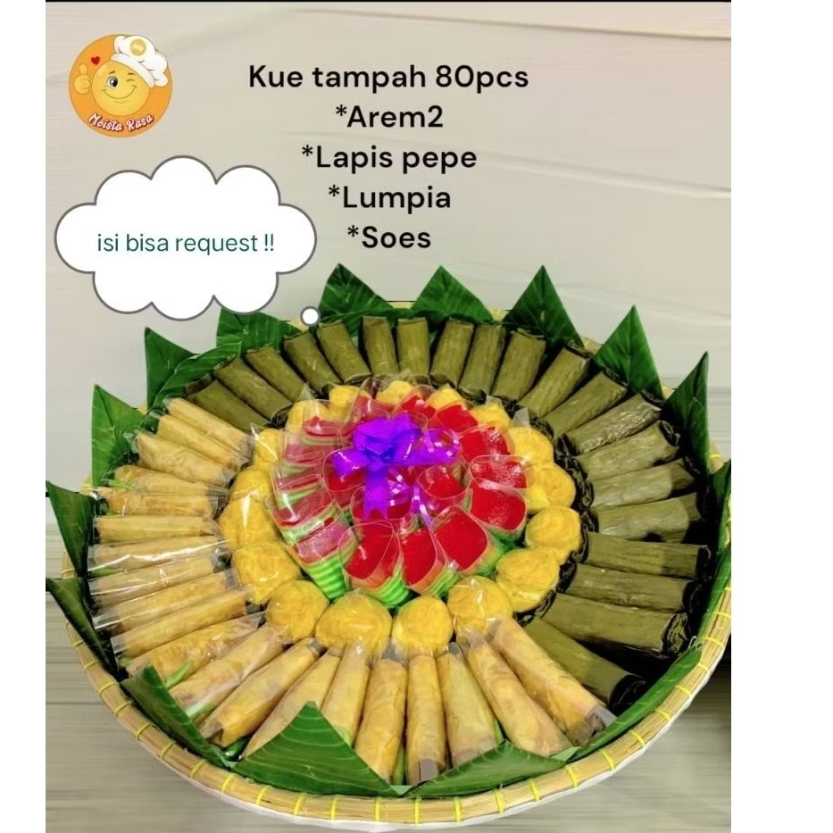 

Kue tampah/Kue tradisional/Kue tampah jajanan pasar 80pcs