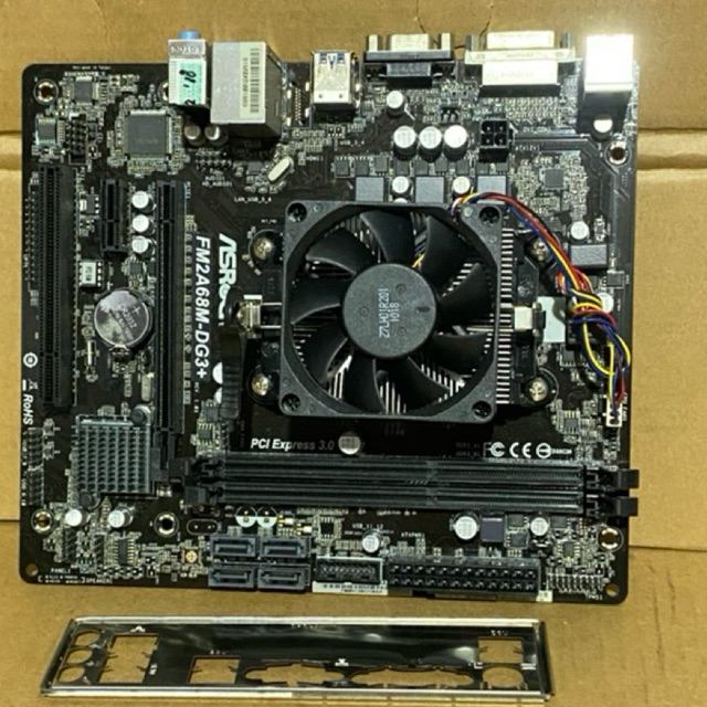 Motherboard Mobo AMD FM2 Asrock Plus Prosesor A6 6400K