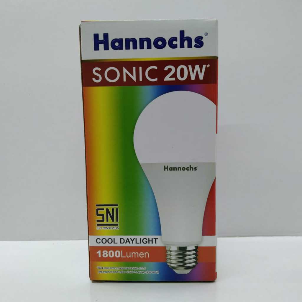 Hannochs Sonic Bohlam Bola Lampu Led 20 Watt Cahaya Putih
