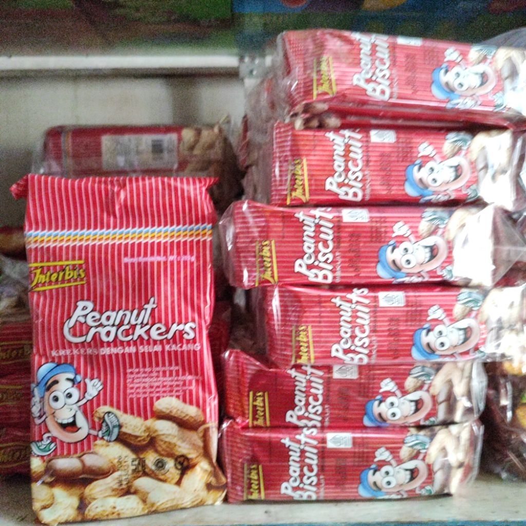 

Peanut Crackers Interbis Kacang 215gr dan 17gr