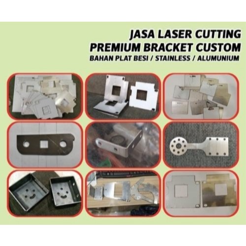 BRACKET PLAT BESI CUSTOM / LASER CUTTING CNC / CNC ROUTER STAINLESS / BRACKET STAINLESS BERKUALITAS