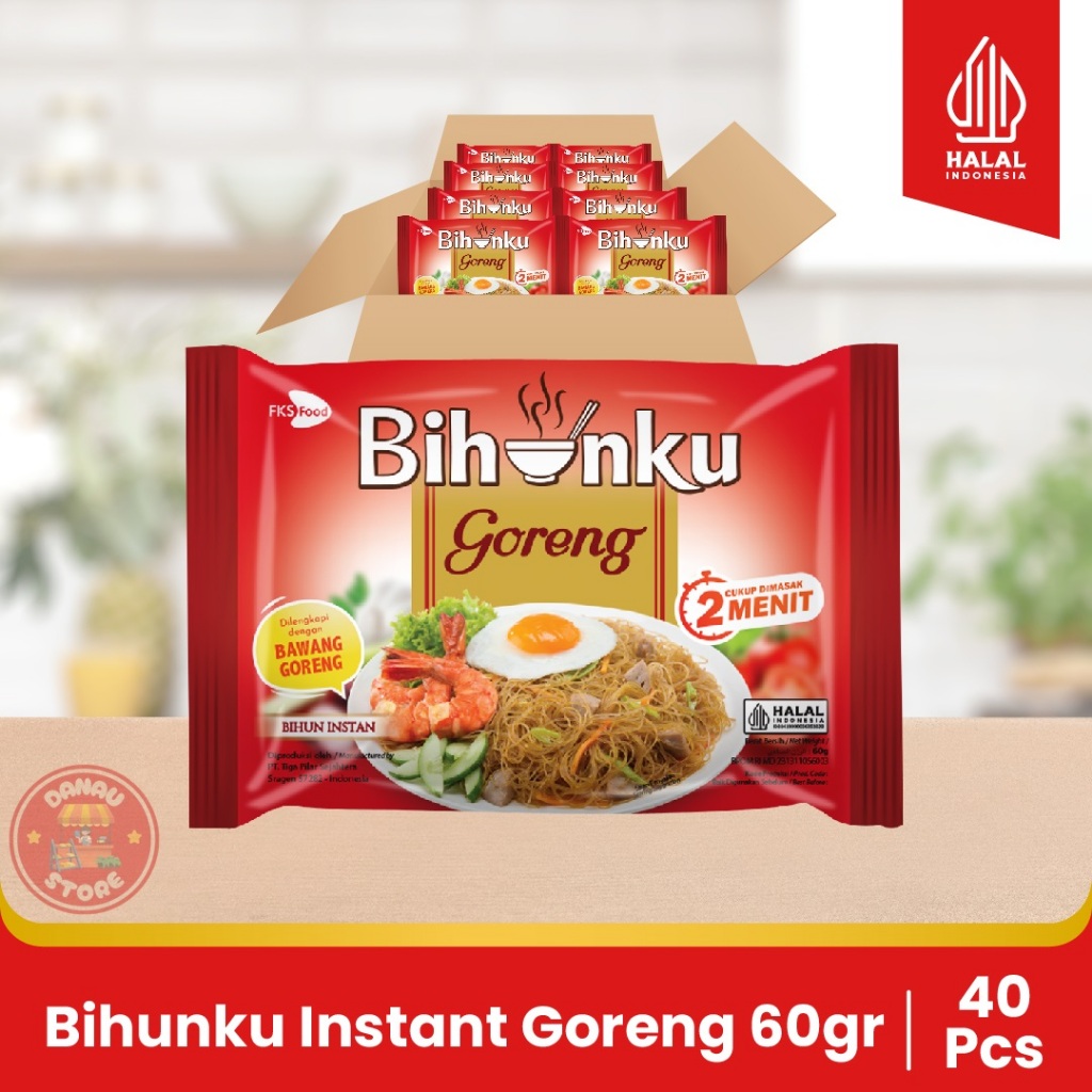 

Bihunku Instant - Goreng - 1 karton - 40 Pcs - 60gr