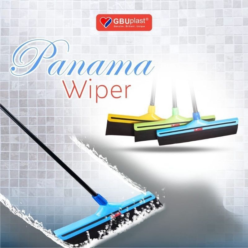 GBU Panama Alat Pel Dorong Air Tarik Air Wiper Lantai Karet Gagang Panjang CL 201