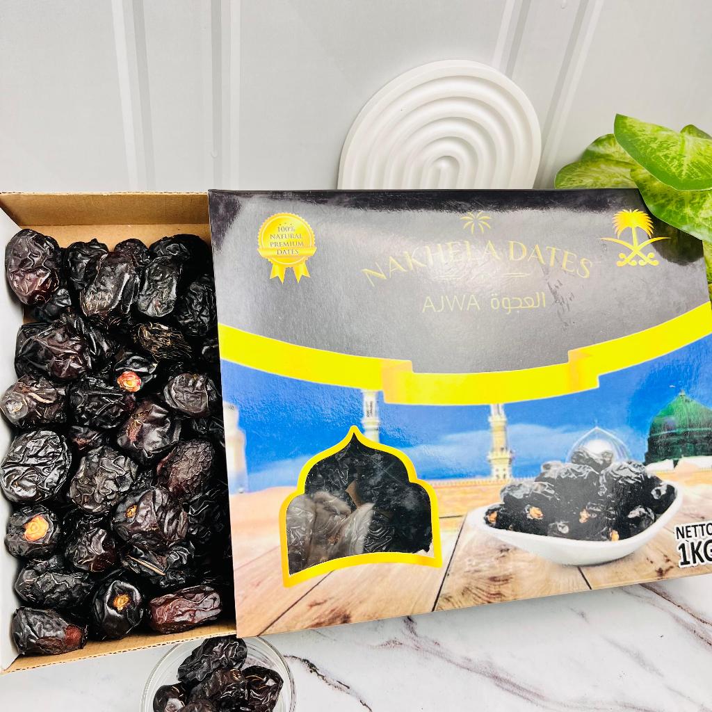 

kurma ajwa Al Madina Nakhela Dates Ekslusif 1kg ORIGINAL 100%