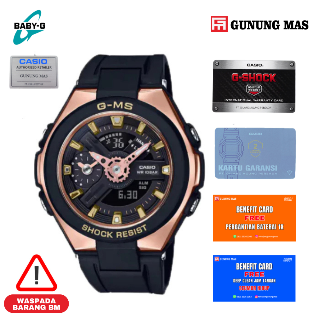 Casio Baby-g MSG-400G-1A1DR Jam Tangan Wanita 100% Original