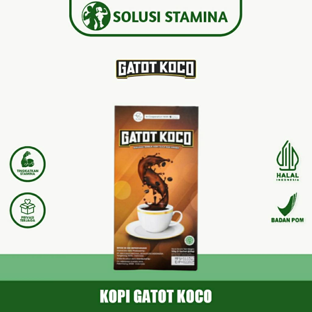 

Kopi Gatot Koco Original Kopi Stamina Pria Terlaris & Terfavorit