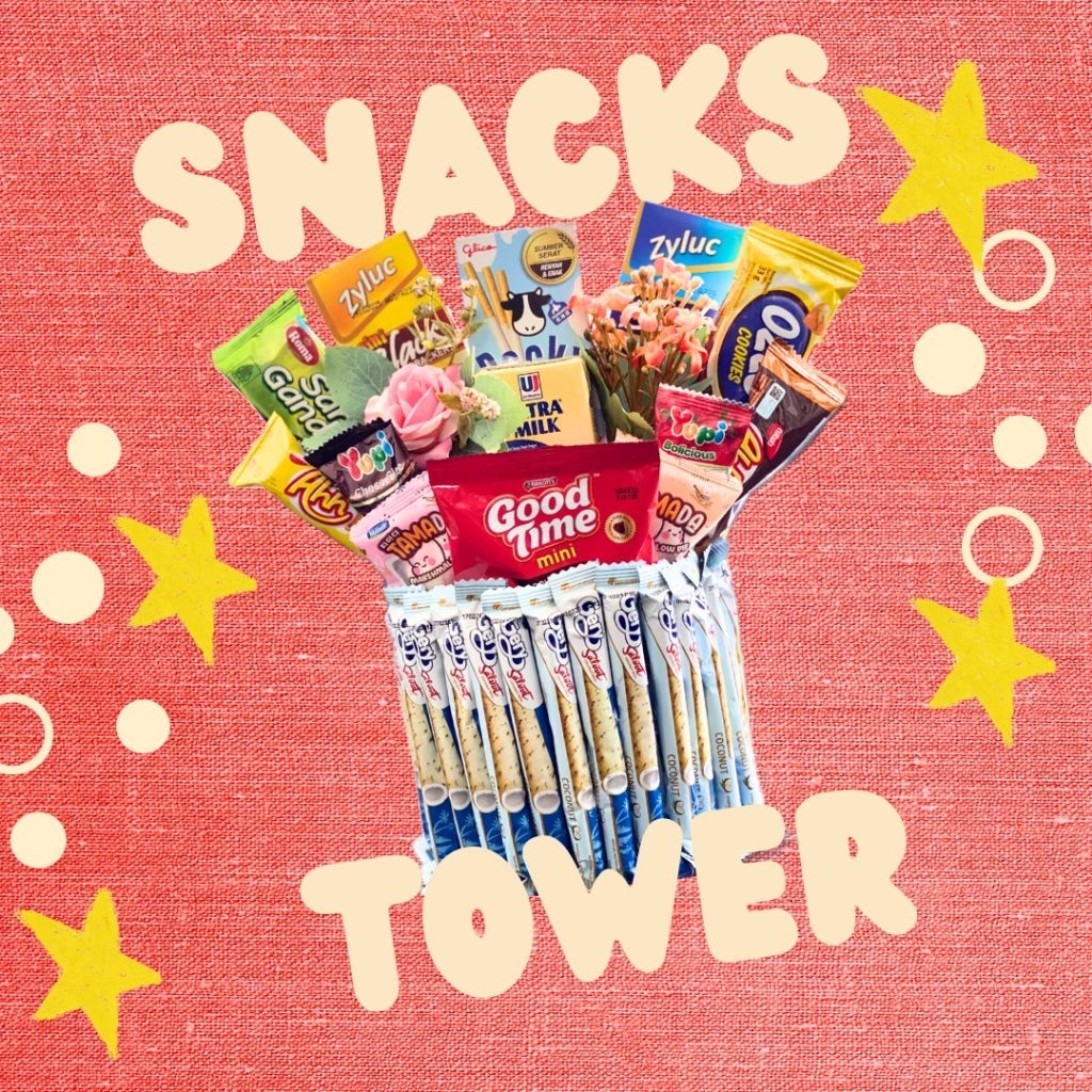 Snack tower/cake birthday gift cantik & berkesan