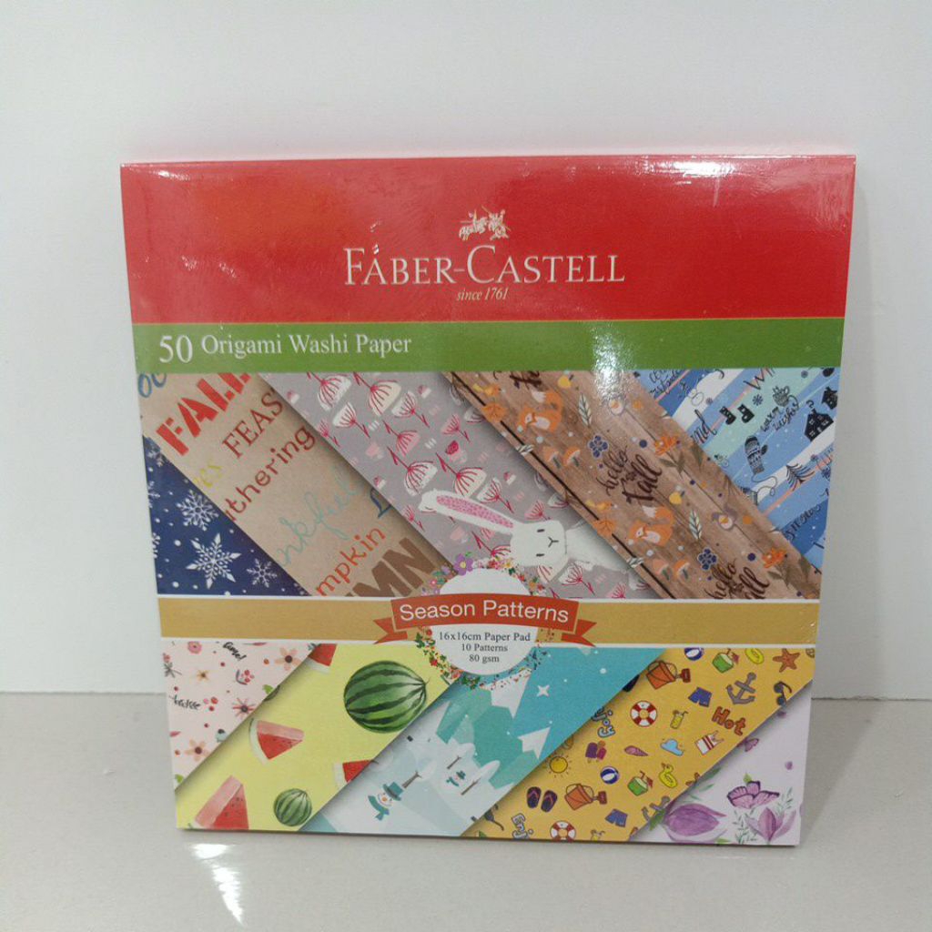 

Fabel - Castell Kertas Origami Washi Paper ukuran 16×16Cm Isi 50 Lembar - 8 Warna