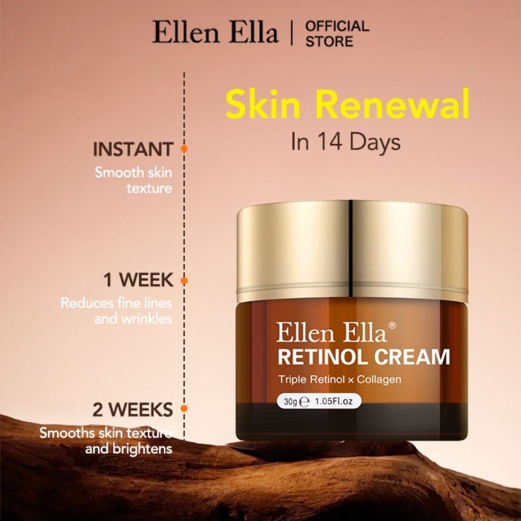Ellen Ella RETINOL CREAM TRIPLE RETINOL X COLLAGEN 30G