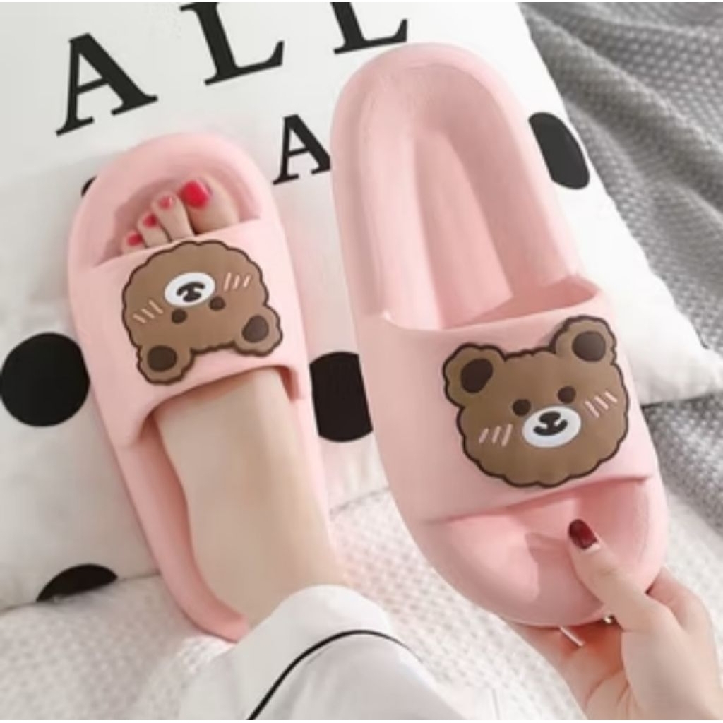 sandal selop karet wanita lucu