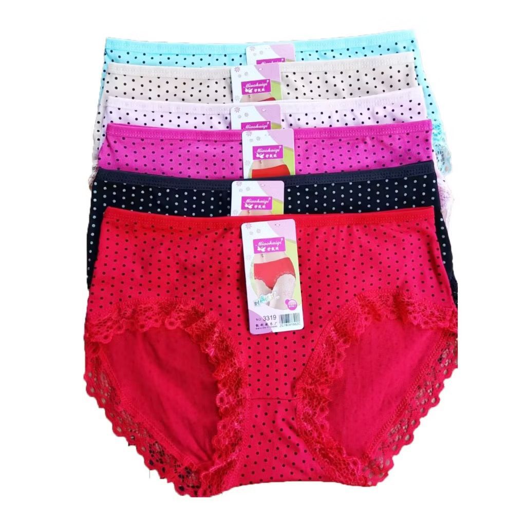 Pasanmandestore- Celana Dalam Wanita Motif Renda Bintik Pakaian Dalam Wanita Kualitas Premium 3319|p