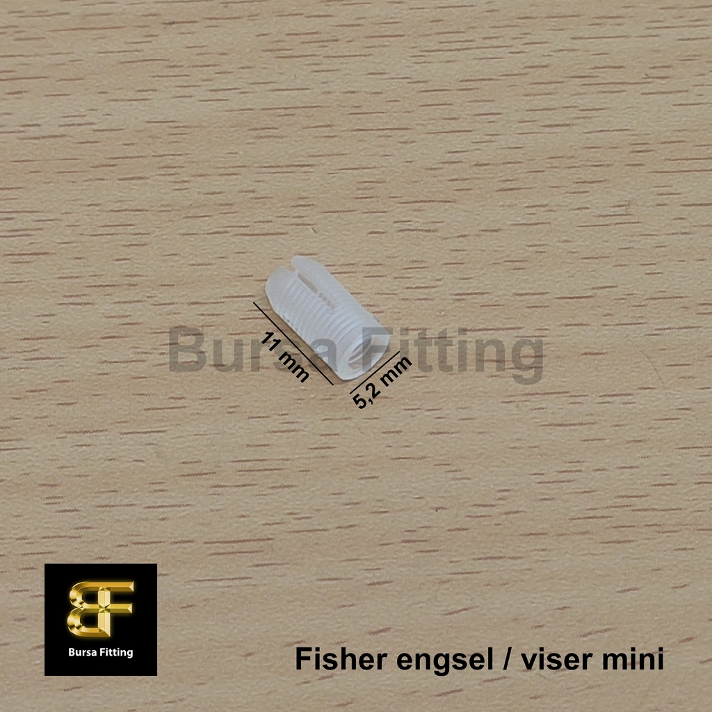 Fisher minifix 5 mm / fisher mini / fisher engsel / viser kecil / fisher sekrup