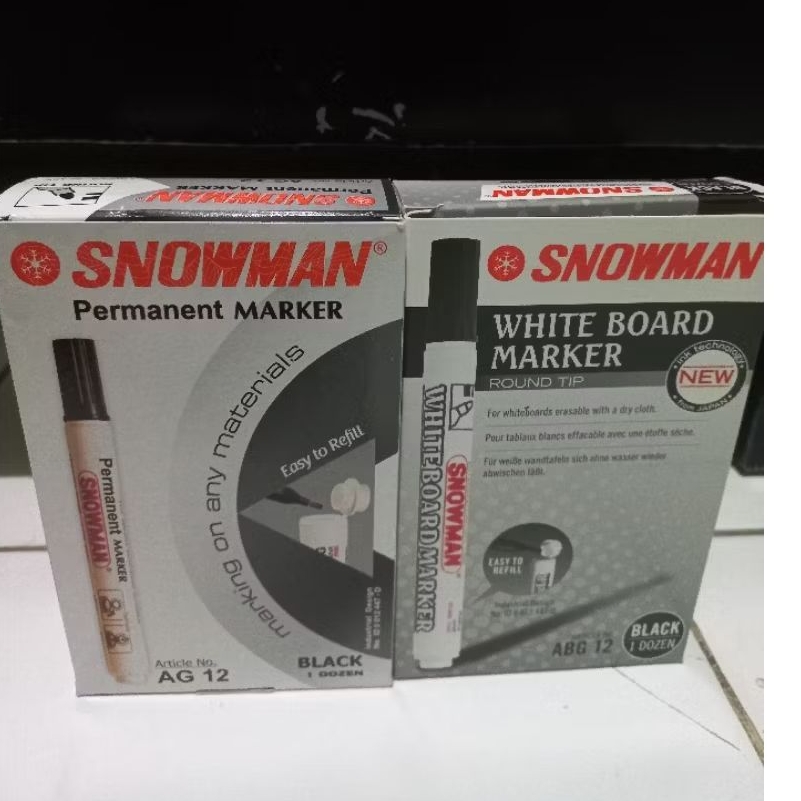 

Spidol besar snowman alat tulis kantor ATK