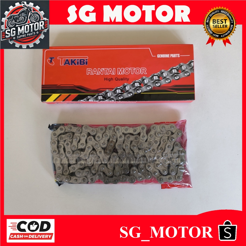 TAKIBI RANTAI MOTOR 428H - 108. RANTAI BESAR 428H - 108L UNTUK SEMUA MOTOR BEBEK - SG MOTOR