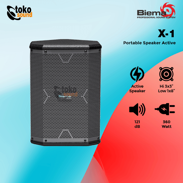Biema X-1 X1 - 8 Inch Portable Active Speaker