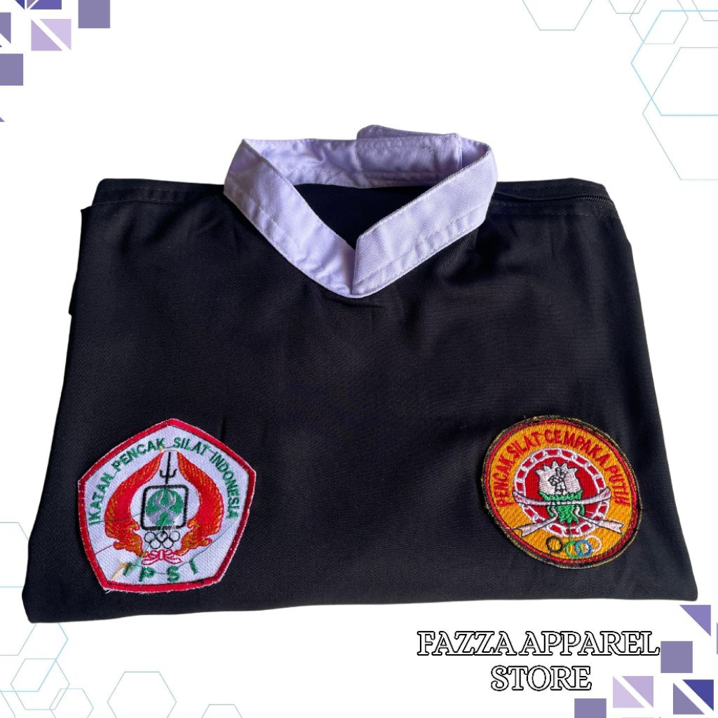 Seragam Pencak Silat Cempaka Putih- Baju Celana Pencak silat Cempaka Putih