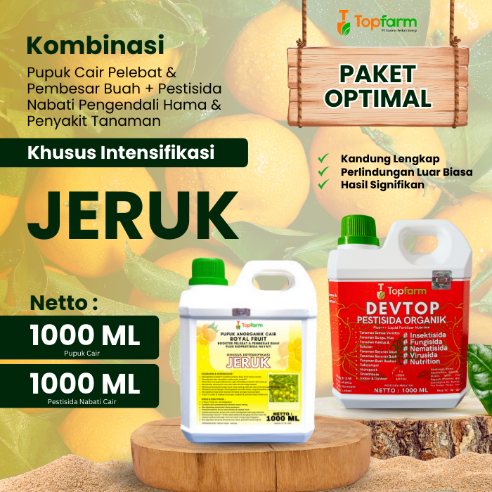 Pupuk Topfarm / Pupuk Jeruk Terbaik / Pupuk Pelebat Pembesar Buah Jeruk / Pupuk Pembesar Buah Jeruk 