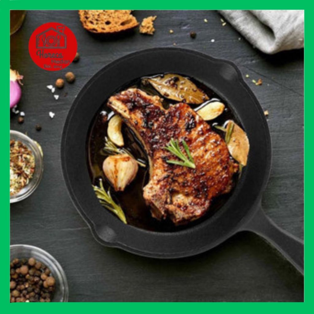 Die Cast Iron skillet pan hot plate steak 25CM WAJAN COR
