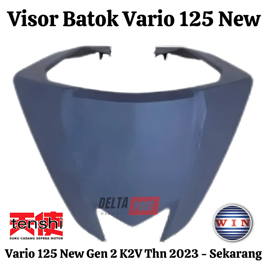 Visor Batok K2V Vario 125 NEW LED Gen2 2023 K2V BIRU DOFF