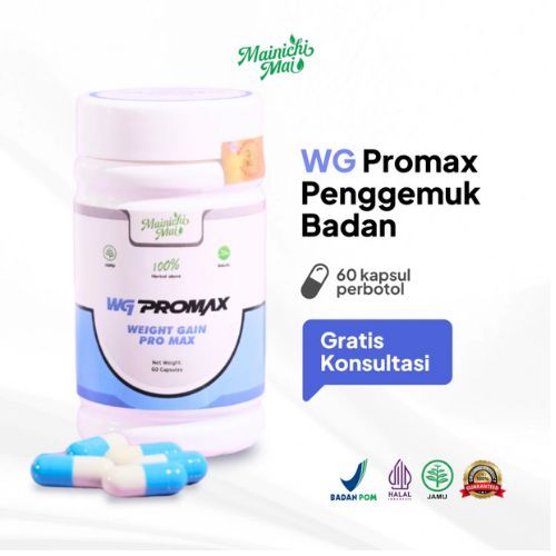 WG PROMAX Obat Herbal BPOM Penambah Berat Badan dan Nafsu Makan Obat Penggemuk