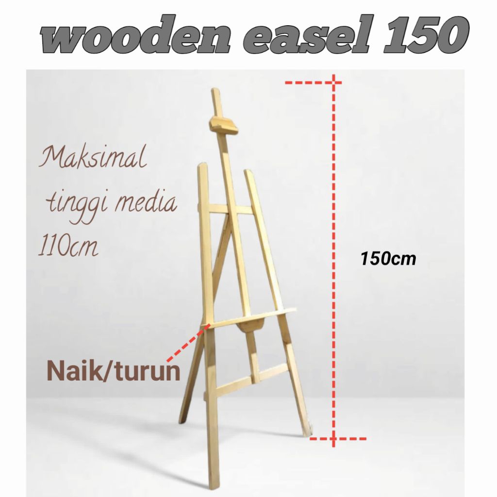

wooden easel 150cm (FLEXIBLE) EASELINDO