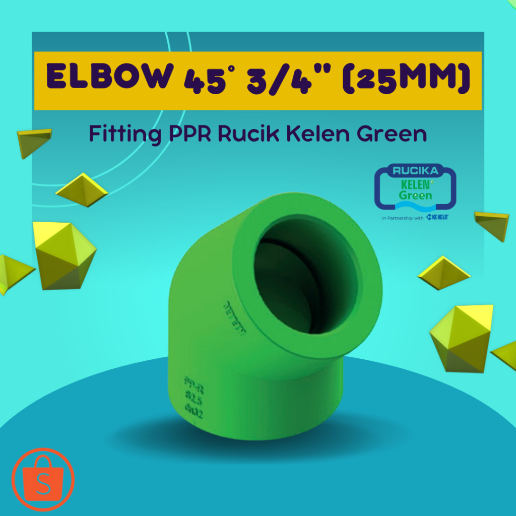 Elbow 45° 25mm ~ 3/4 inch / Rucika