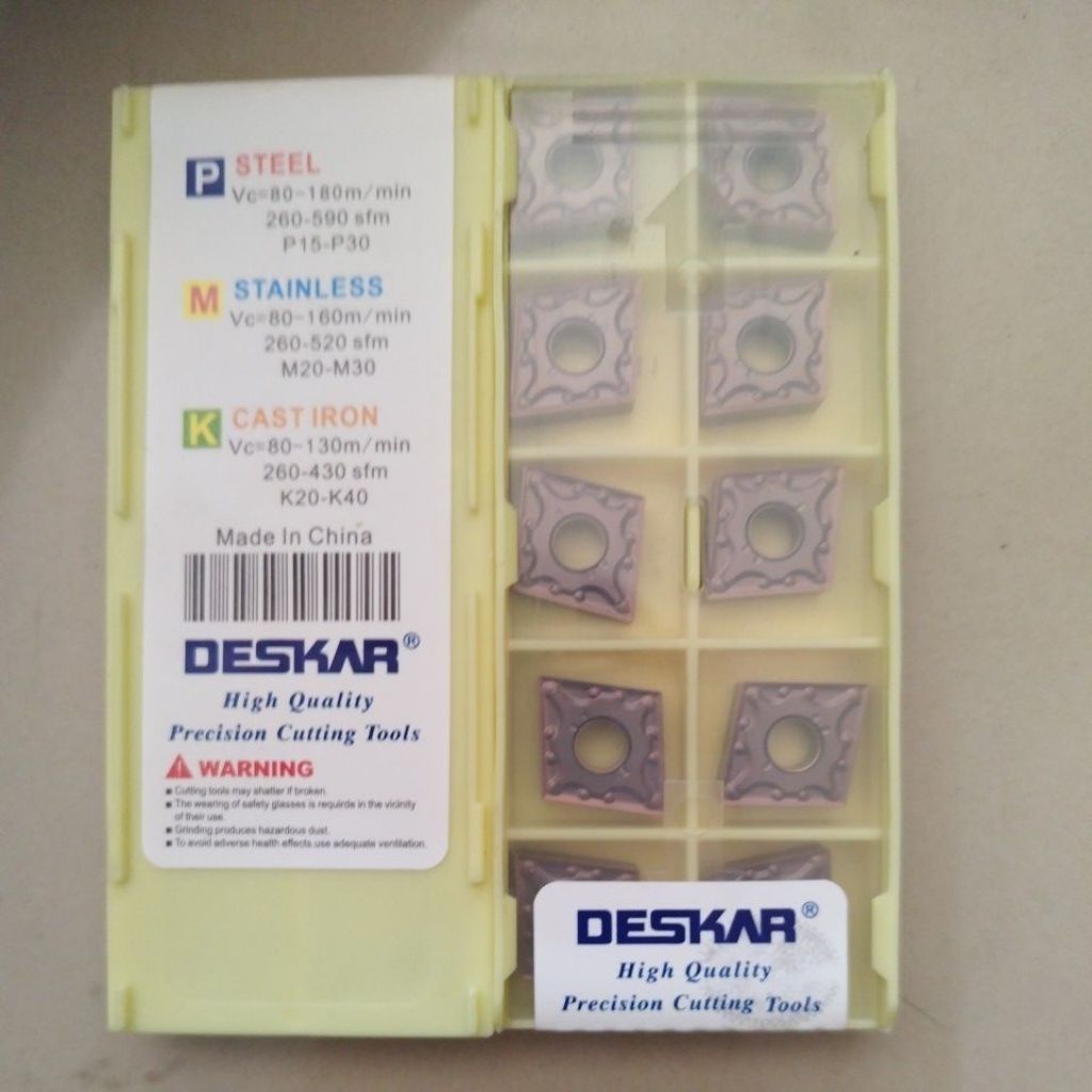 Insert bubut CNMG 120404 LF6018 DESKAR insert cnc bubut pahat bubut harga terjangaku