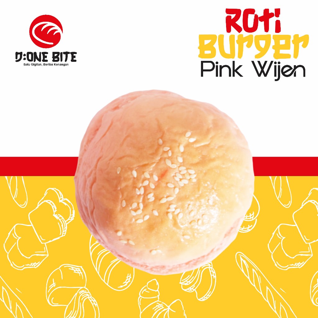 

Roti burger wijen pink ukuran 10cm variant 3&6 - termurah dishopee {grosir burger}