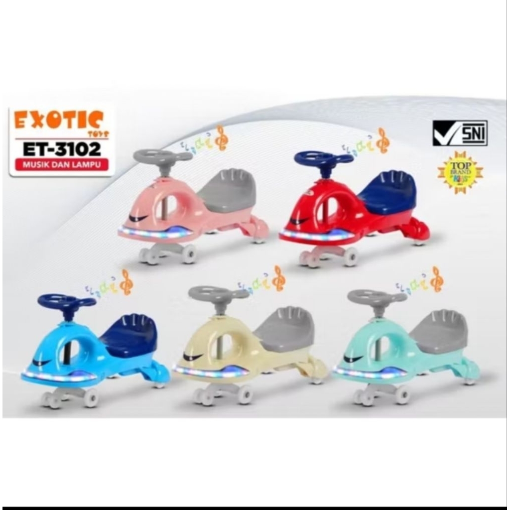 Swing Car Exotic Mainan Anak Swing Coupe Car ET 3102