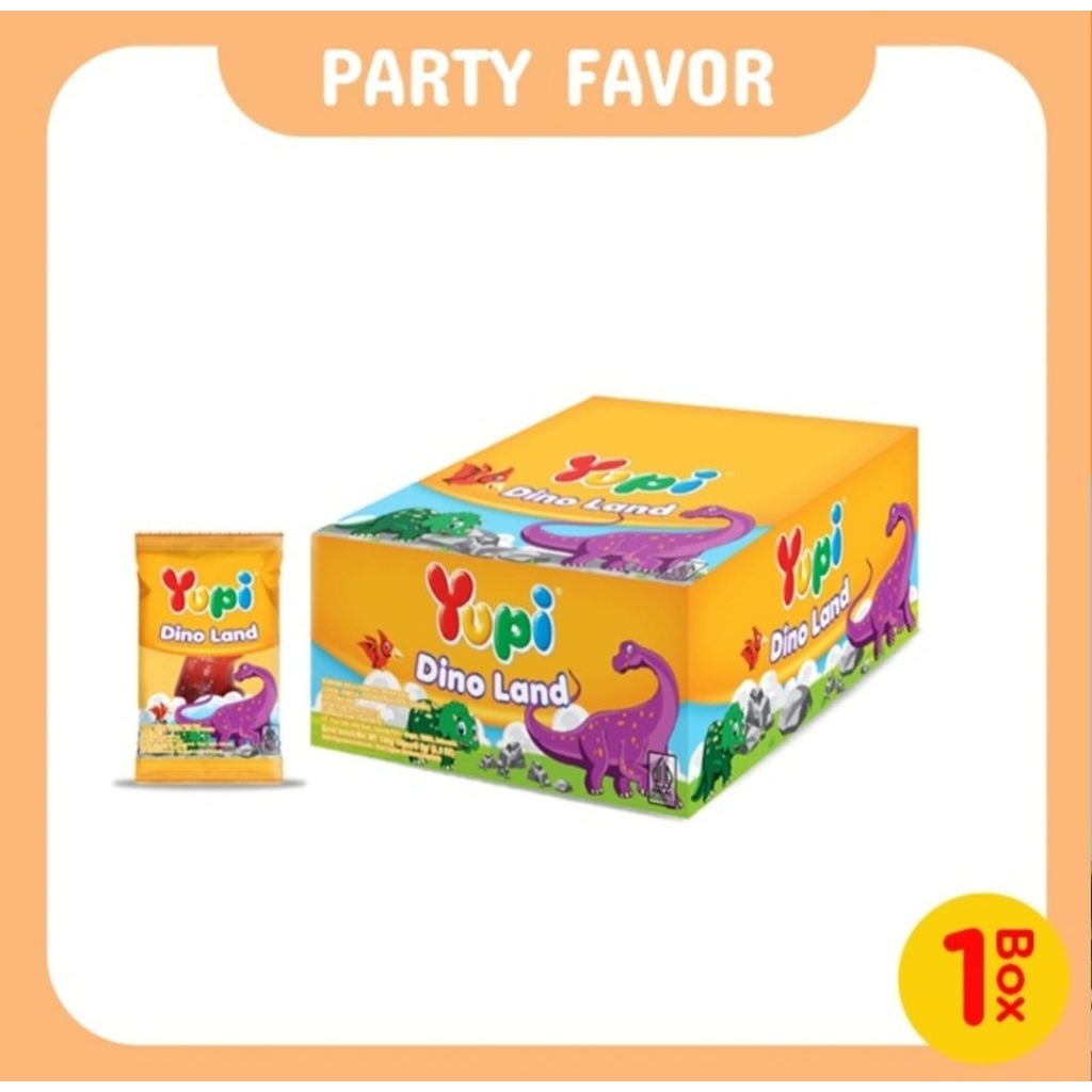 

YUPI DINO LAND -GUMMY CANDY - PERMEN LUNAK BENTUK BINATANG -144G