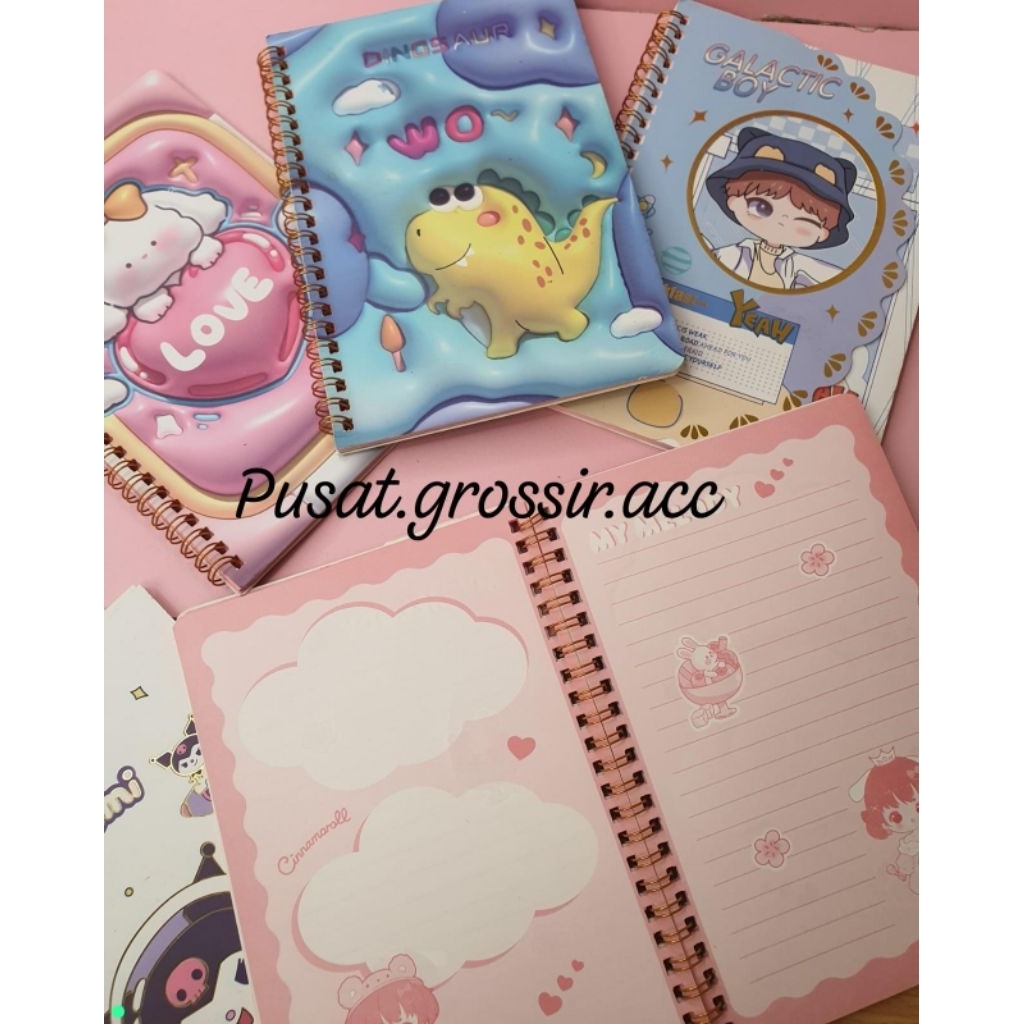 

NOTEBOOK AESTETIC MOTIF KARAKTER LUCU / NOTEBOOK DIARY KARAKTER LUCU