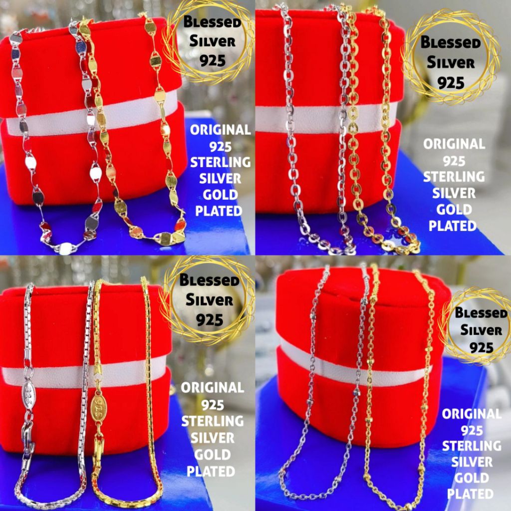 KALUNG PERAK ASLI 925 LAPIS EMAS VARIASI TOSCANO FRENSY