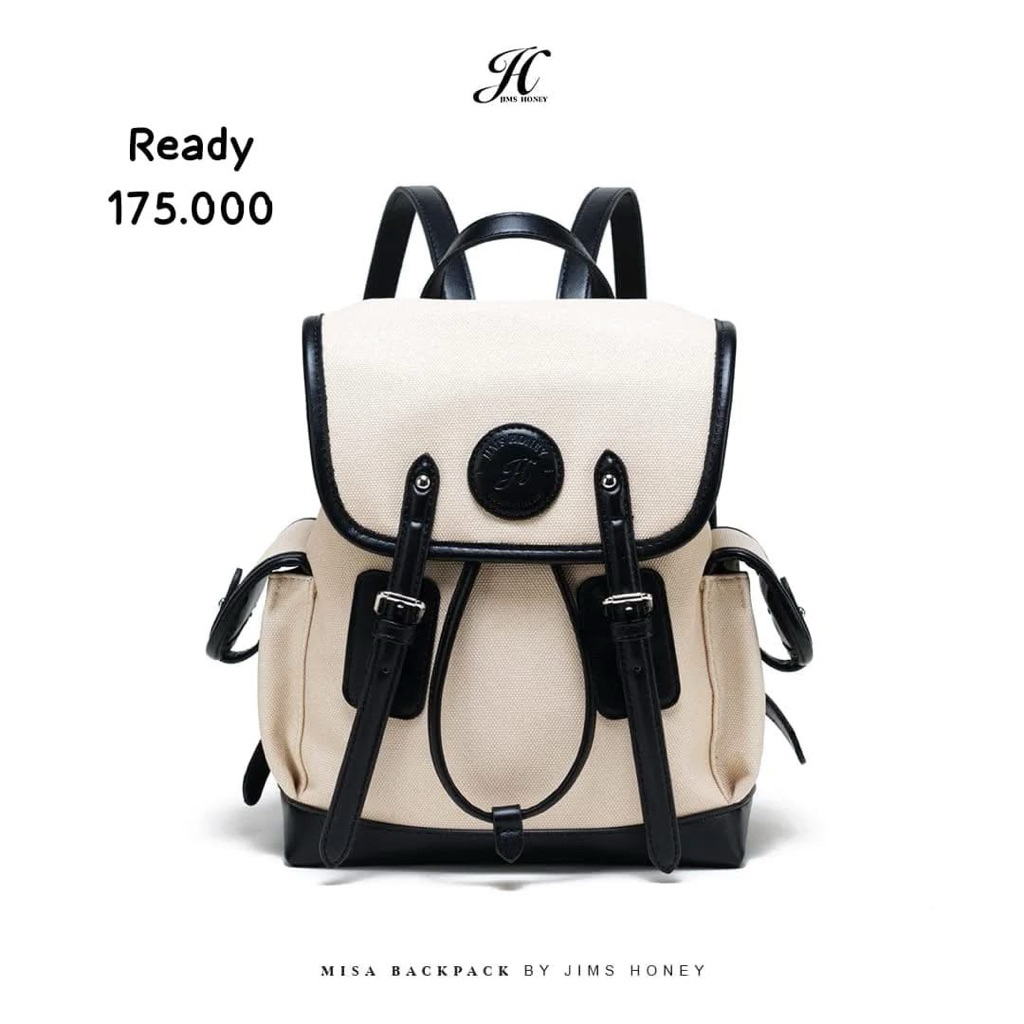 MISA BAGPACK JIMSHONEY TAS WANITA KULIT SINTESIS GENDONG JIMSHONEY