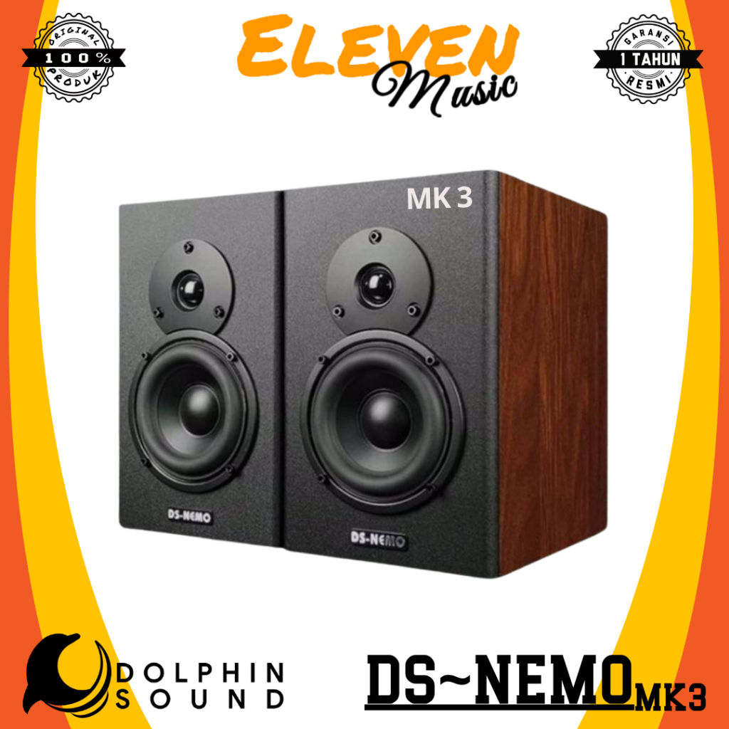 Speaker Flat Monitor Dolphin Sound DS-NEMO Speaker Monitor 4 inch