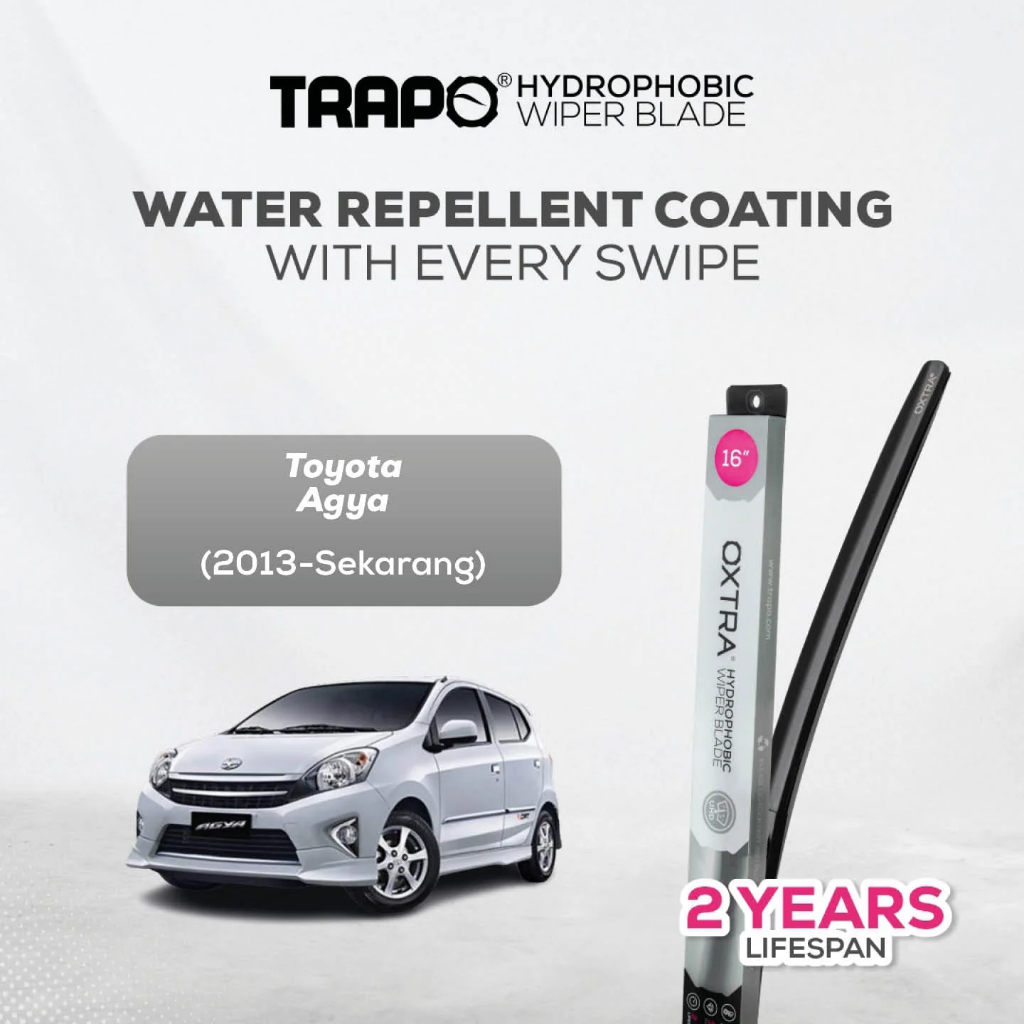 Trapo Hydrophobic Wiper Blade Toyota Agya (2013-Sekarang) Wiper Mobil Agya
