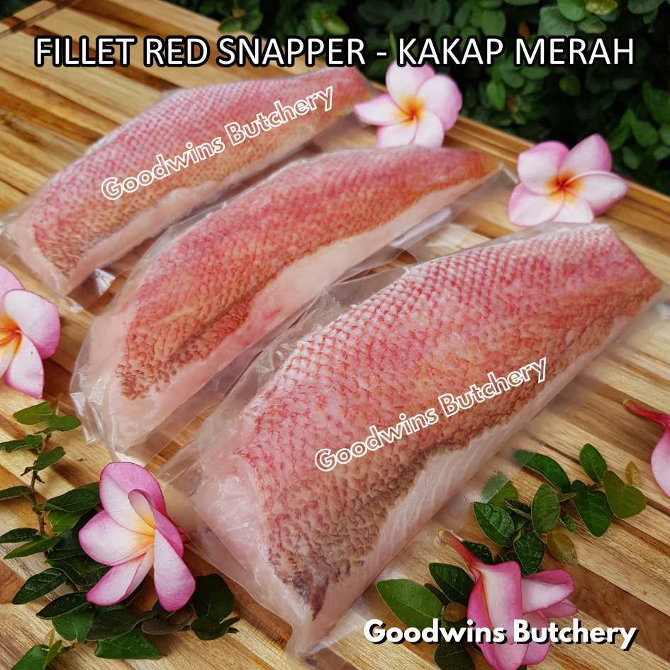 

RED SNAPPER fish fillets steak frozen IQF GLZ-20/30 | Ikan KAKAP MERAH beku