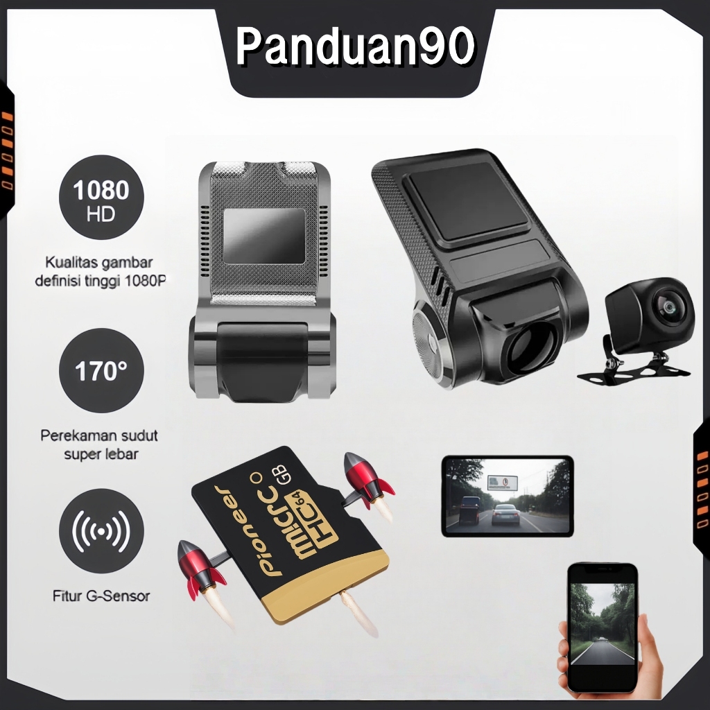 H01(Pasokan lokal Jual rugi demi kejar target) Dashcam ADAS night Vision, Kamera Parkir Mobil dengan