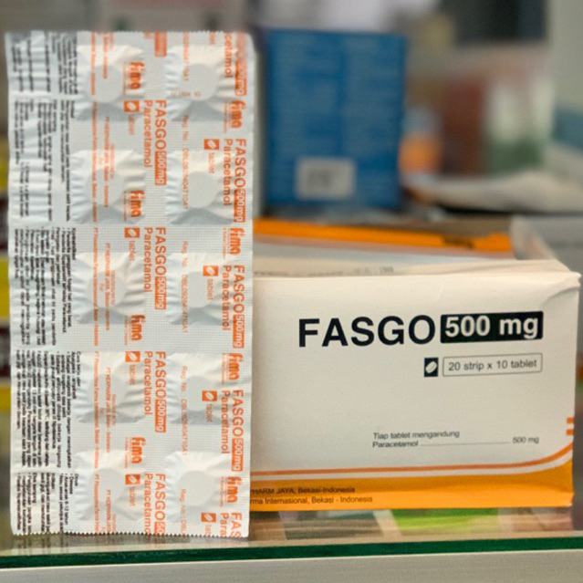FASGO PARACETAMOL 500mg 1 strip isi 10 kaplet | pct tablet