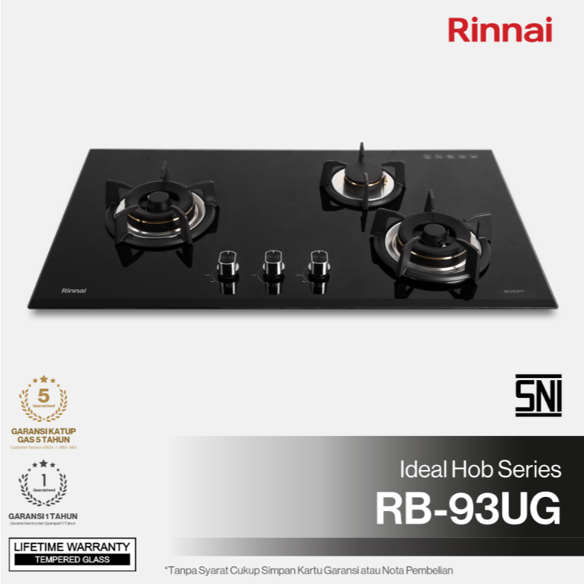 RINNAI KOMPOR TANAM BUILT IN HOB RB-93UG