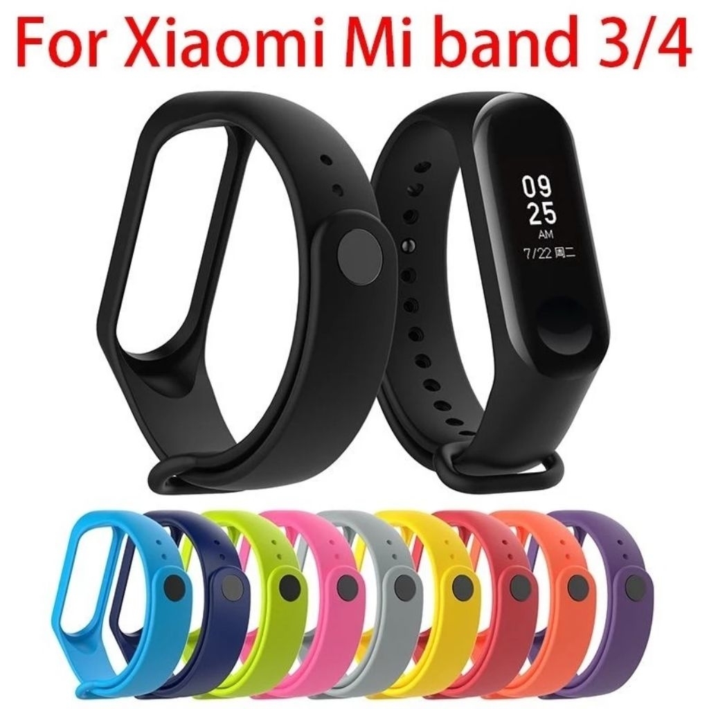 Strap Silicone / Tali Jam Xiaomi Mi Band 3 / Band 4