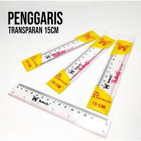 

Penggaris 15 cm BUTTERFLY